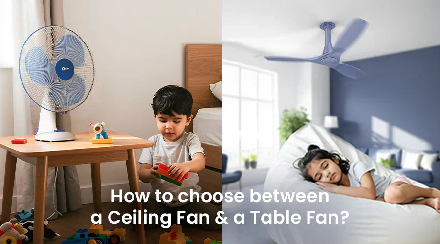 Ceiling Fan vs Table Fan: Which One Suits Your Space Better?