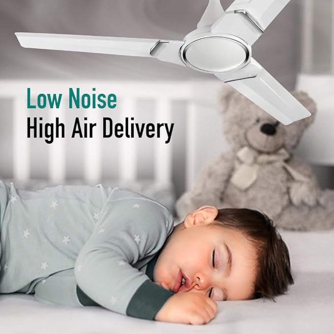 Kuhl Alpha BLDC Ceiling Fan 56" Energy Saving with Remote | White 56"
