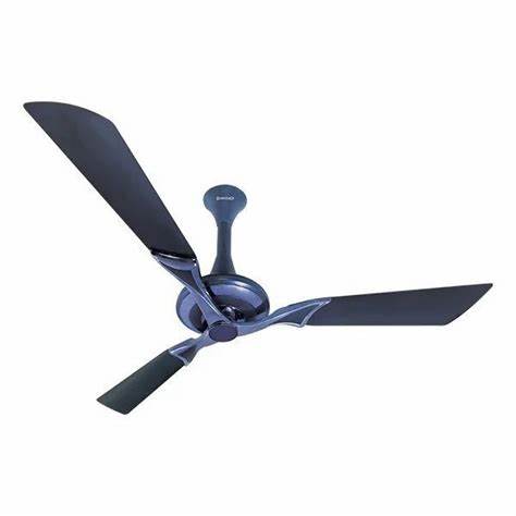 Breezalit Alpha Stella Designer Ceiling Fans 52" Titanium Blue