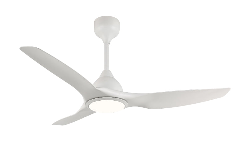 BAJAJ Alpha Adonis Fibre Series Underlight BLDC Ceiling Fan 52" with Remote Dark Wood