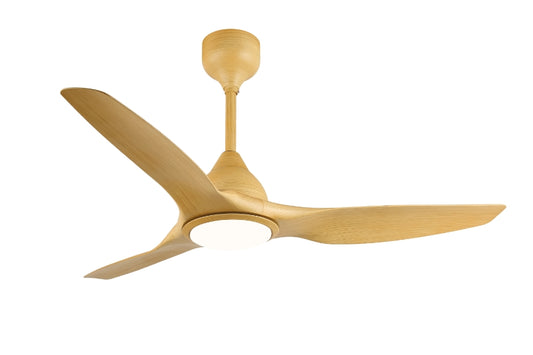 BAJAJ Alpha Adonis Fibre Series Underlight BLDC Ceiling Fan 52" with Remote LightWood