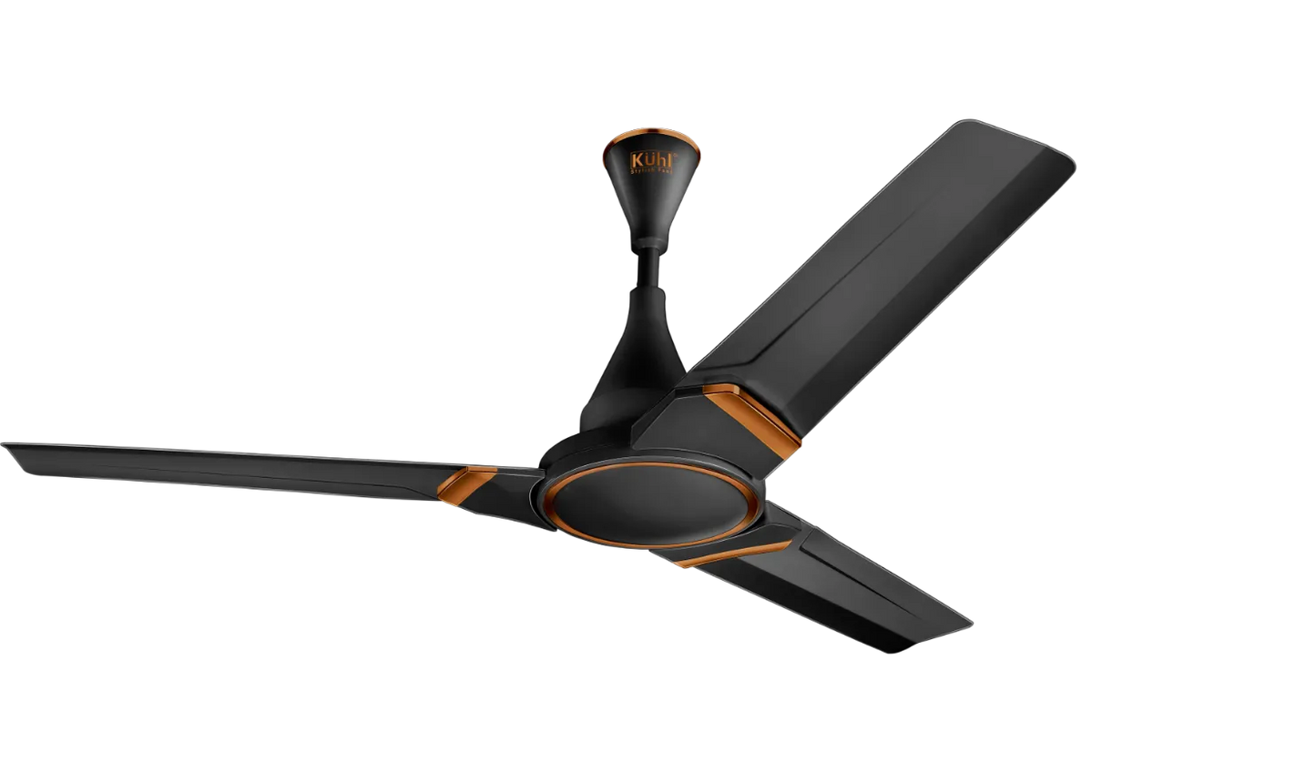 Kuhl Alpha BLDC Ceiling Fan 56" Energy Saving with Remote | Black 48"